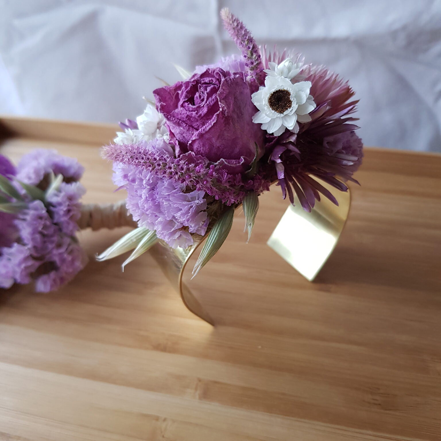 Wrist Corsage and Buttonhole Bundle Rua Blooming Local Flower